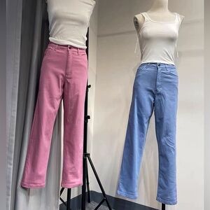 Women's straight leg Jeans high waisted wide straight leg pants